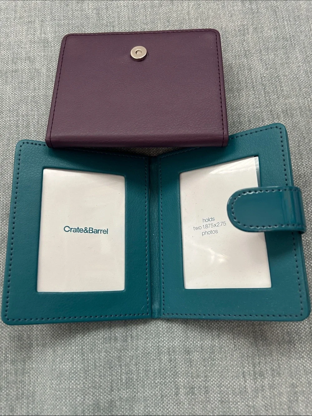 Crate&Barrel Purple and Teal Photo Folio Accessory Cases